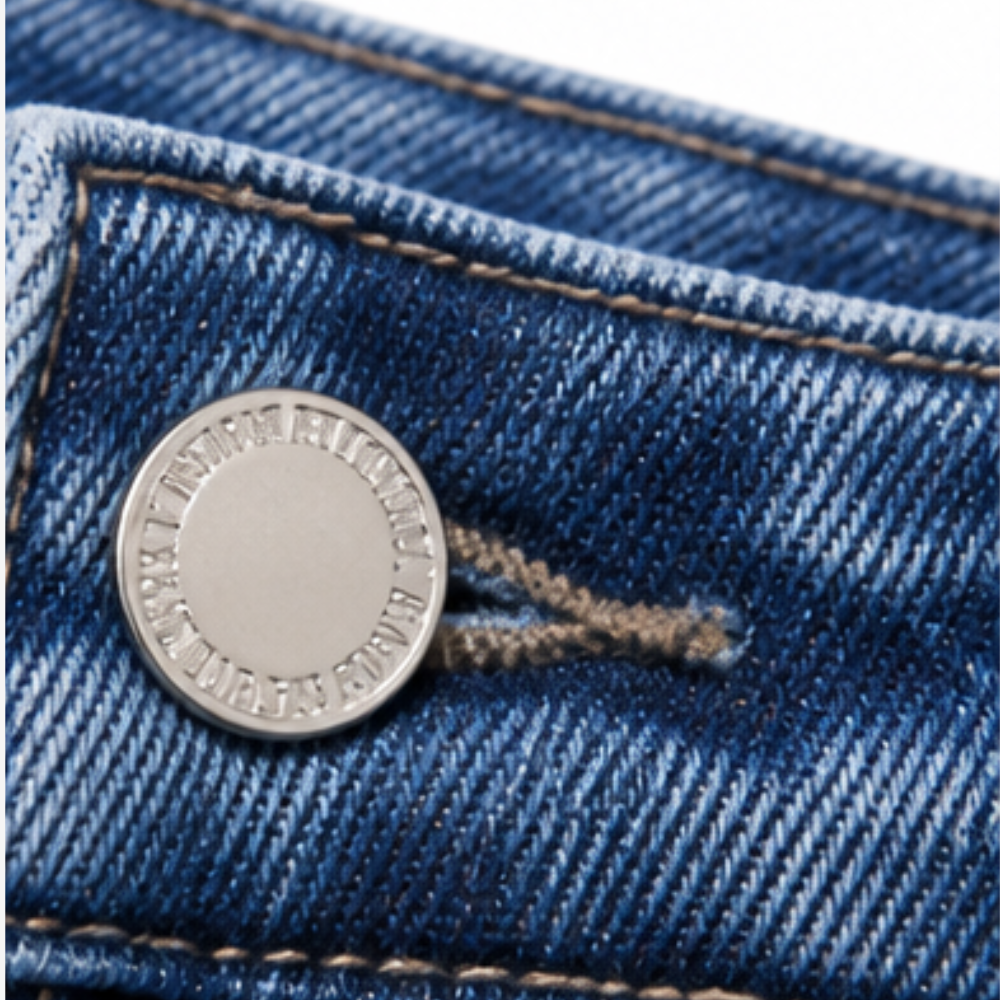 Denvie High-Waisted Crossover Straight-Leg Jeans — View 7 | Clova
