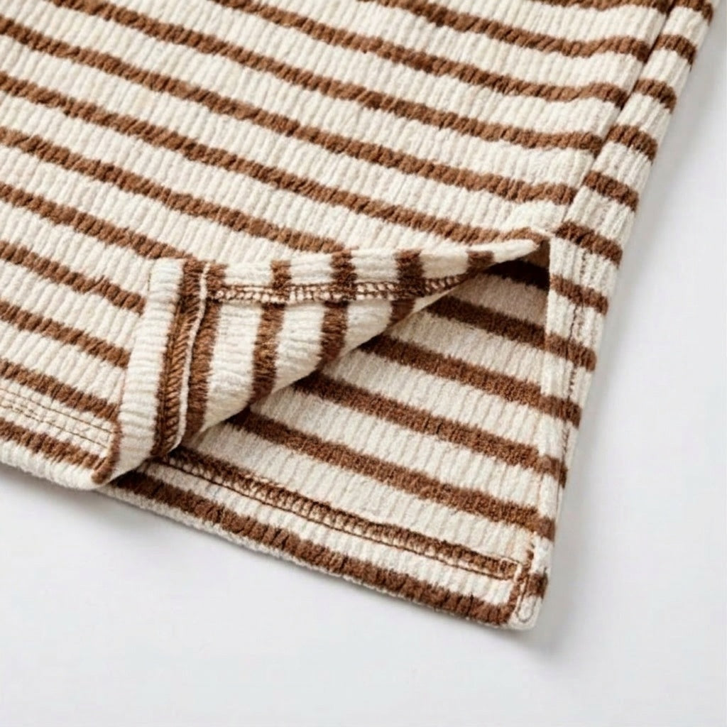 Textured Stripe Relaxed Tee
