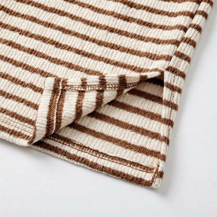 Textured Stripe Relaxed Tee