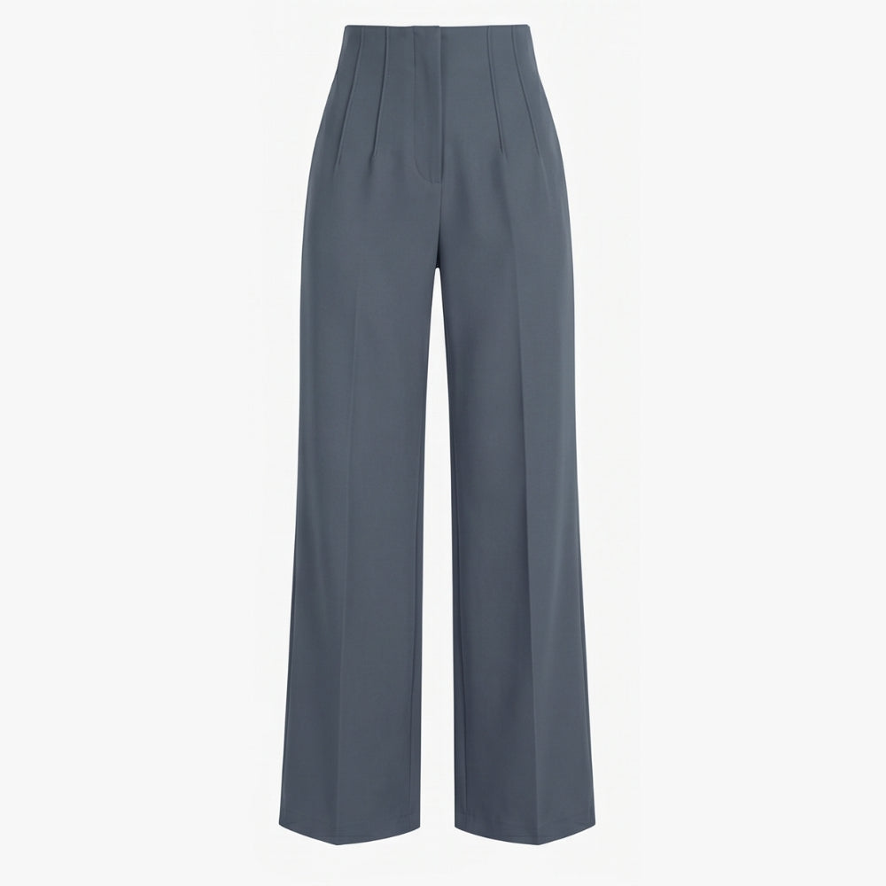 Tailored Pleated Trousers for Elongated Legs