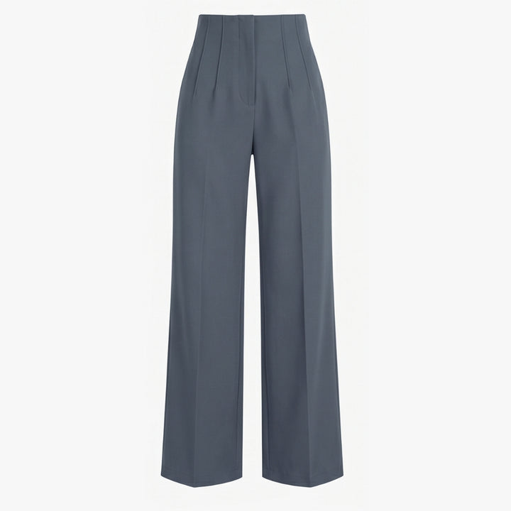 Tailored Pleated Trousers for Elongated Legs