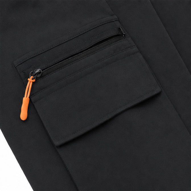 Wide-Leg Drawstring Cargo Pants with Pockets