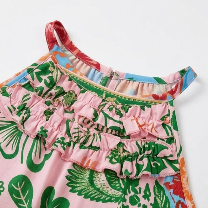 Bold Floral Summer Maxi Dress
