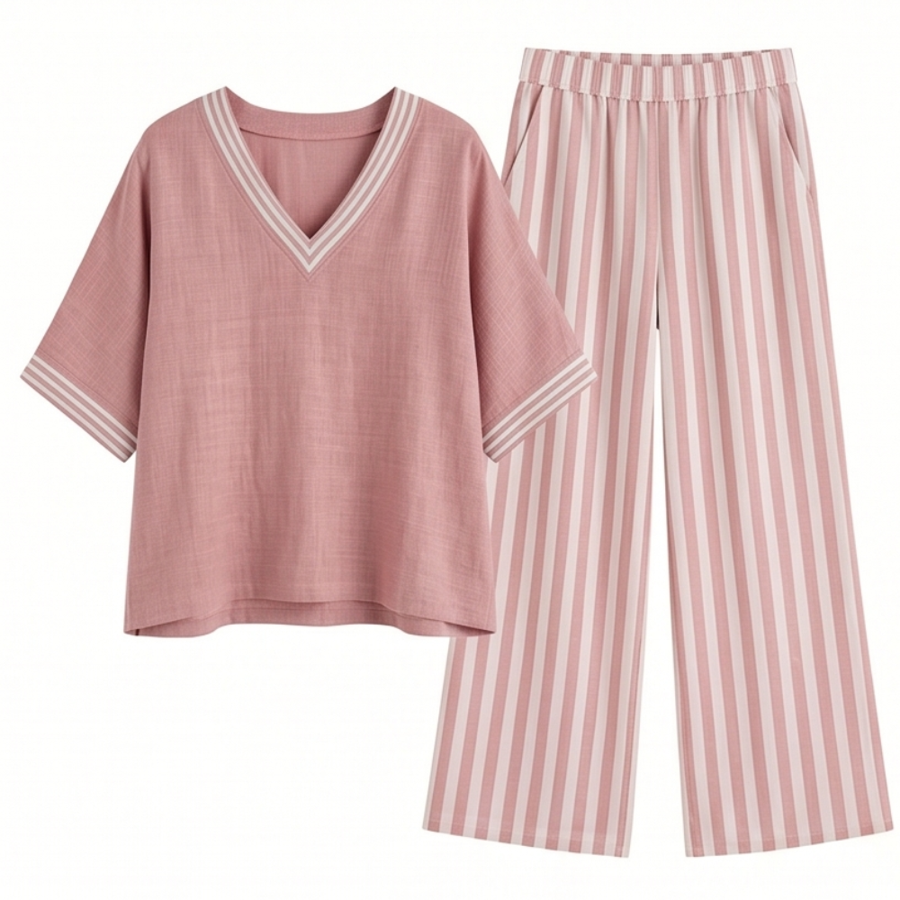 Airy Linen Two-Piece Set — View 11 | Clova
