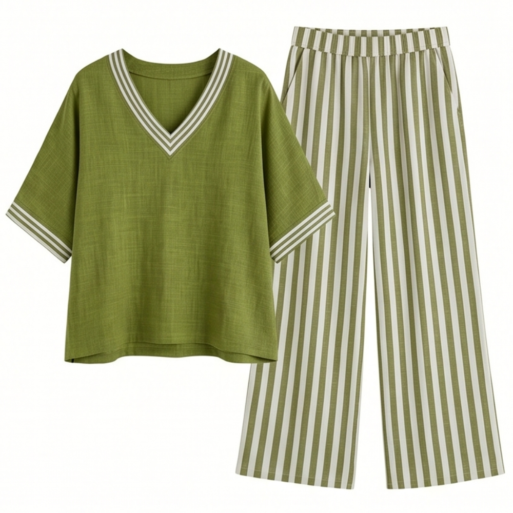 Airy Linen Two-Piece Set — View 12 | Clova