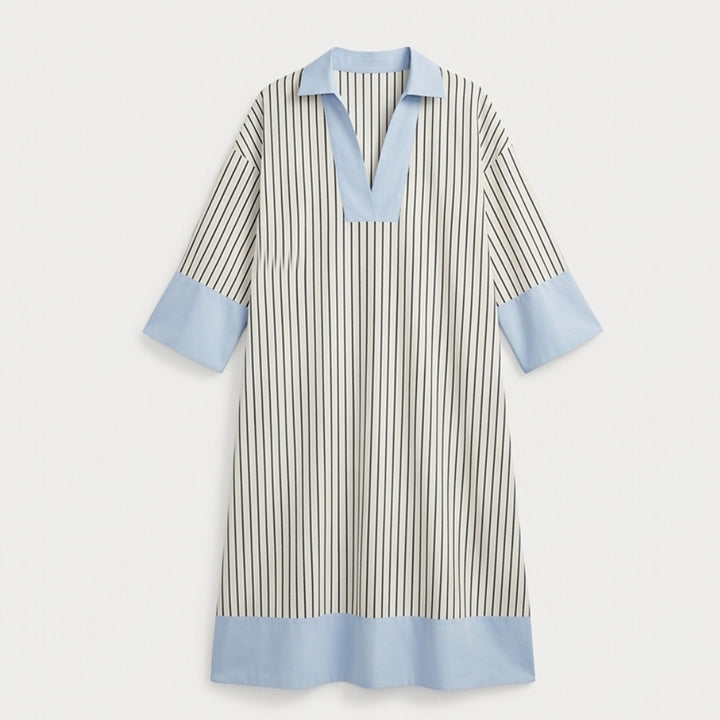 Lightweight Striped Midi Dress