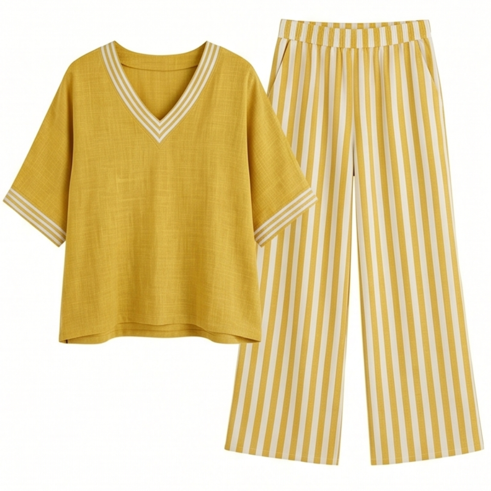 Airy Linen Two-Piece Set — View 14 | Clova