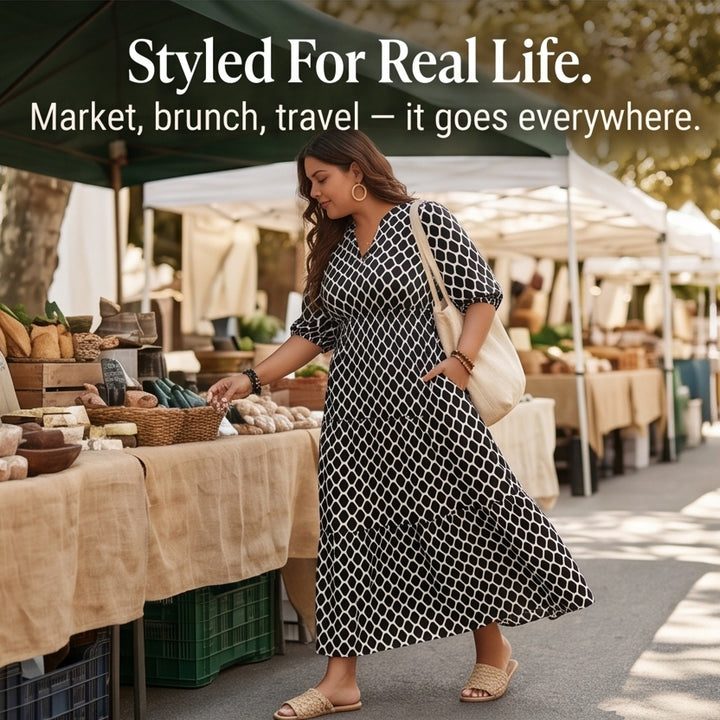 Boho Maxi Dress with Pockets