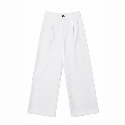 High-Waist Wide-Leg Drape Trousers — View 15 | Clova