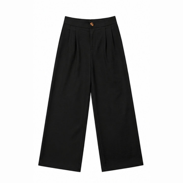 High-Waist Wide-Leg Drape Trousers — View 16 | Clova
