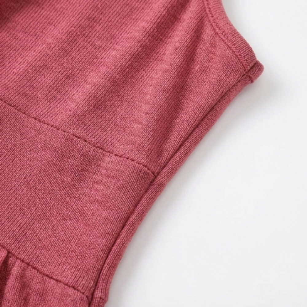 Twist-Front V-Neck Midi Dress — View 14 | Clova