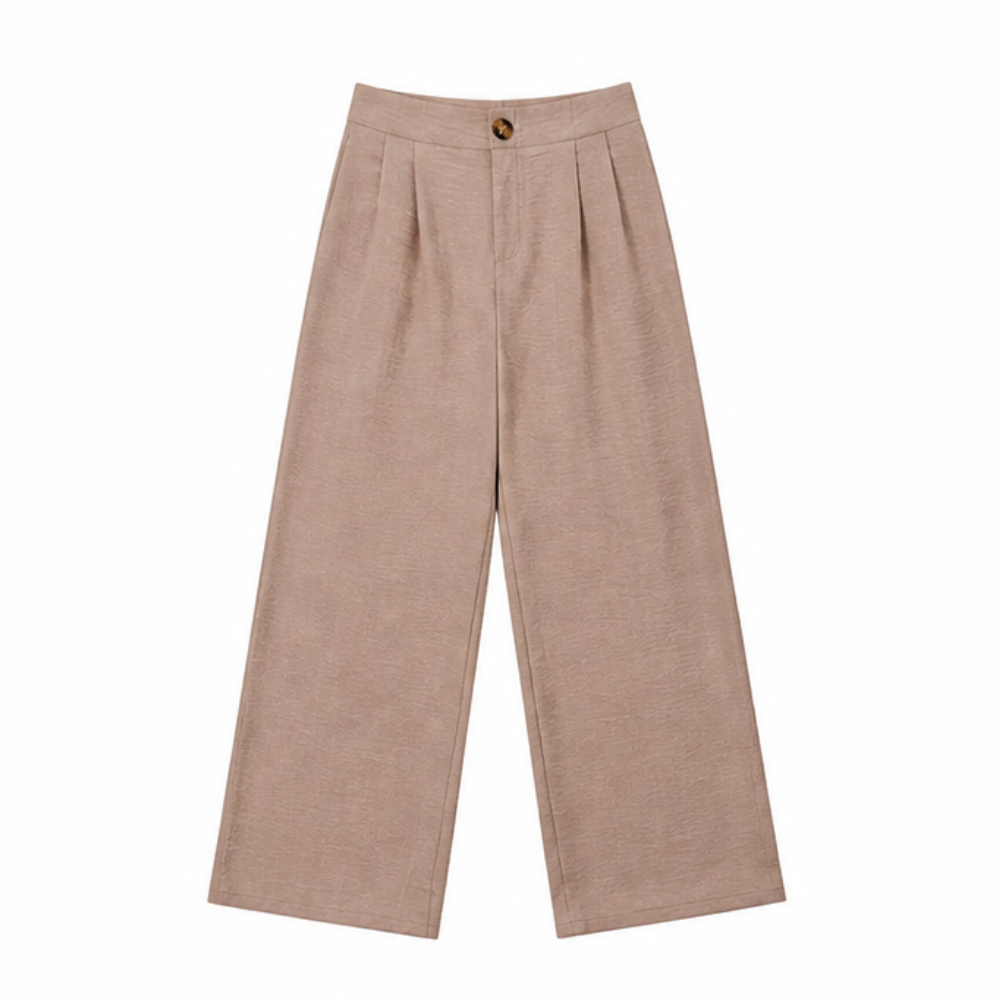 High-Waist Wide-Leg Drape Trousers — View 17 | Clova