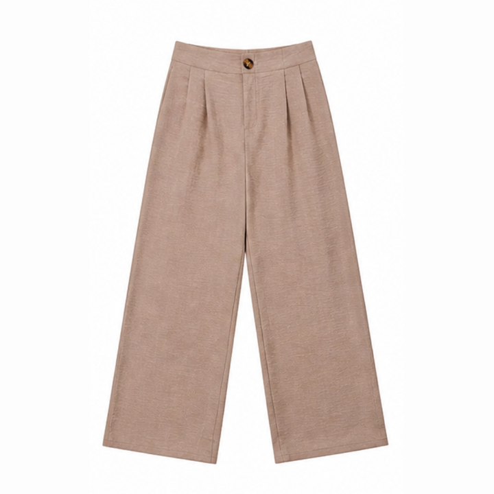 High-Waist Wide-Leg Drape Trousers — View 17 | Clova