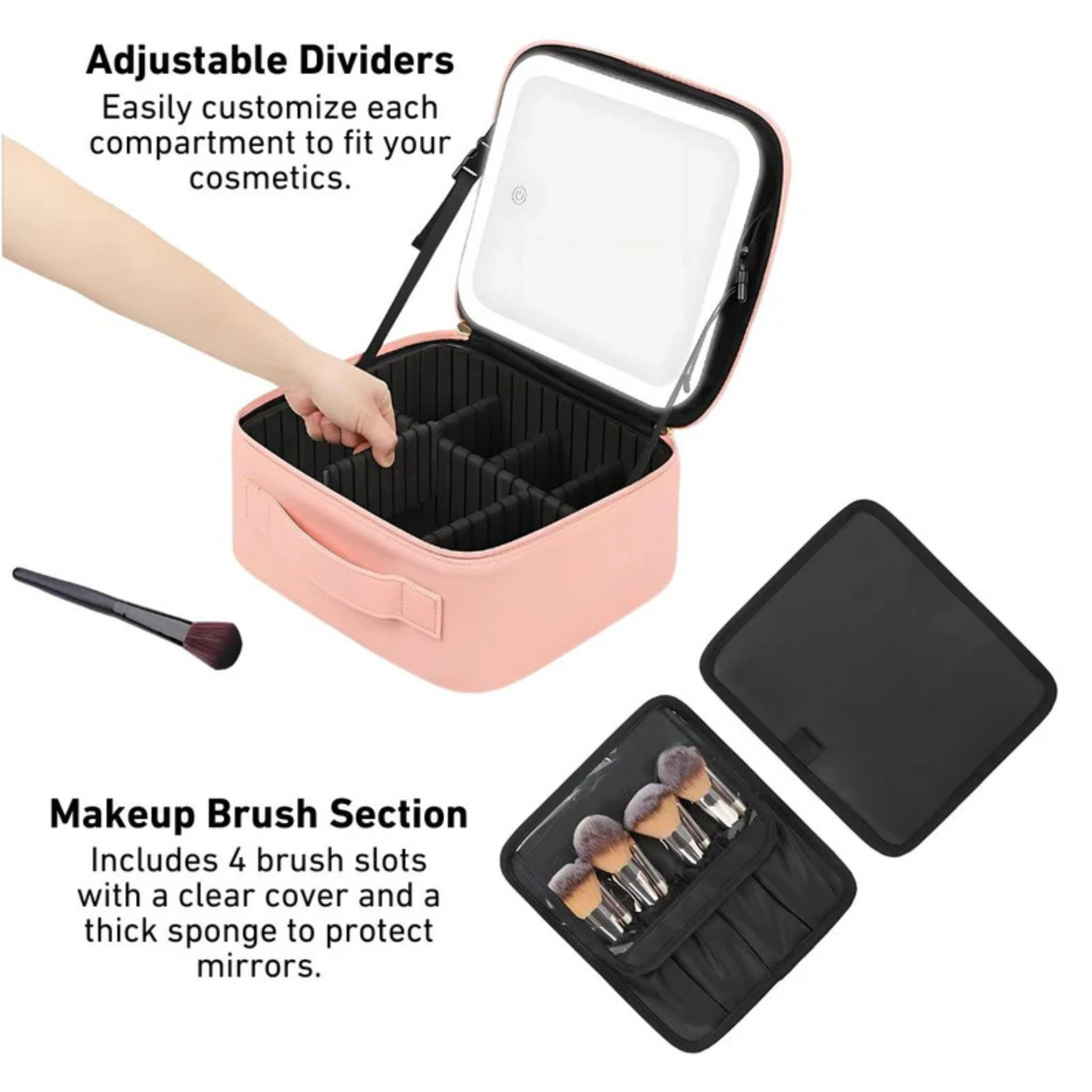 Clova - LED Travel Makeup Bag