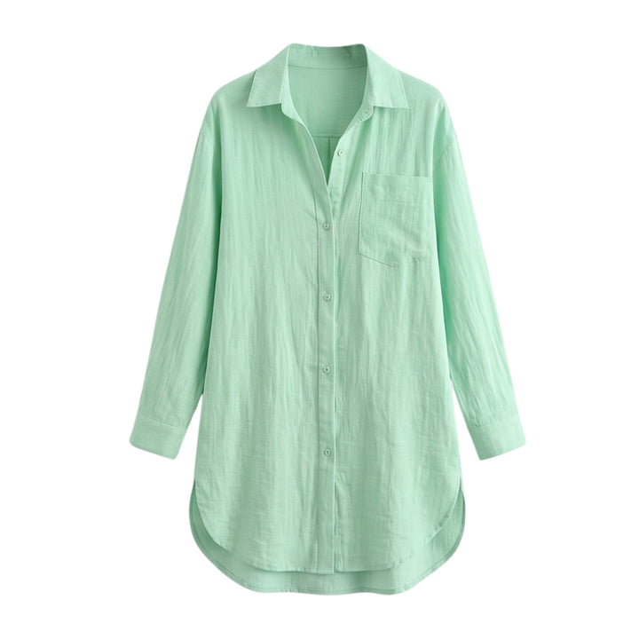 Breathable Cotton Button Up Shirt