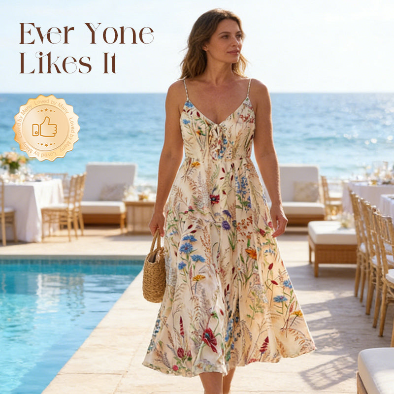 Wildflower A Line Midi Sundress
