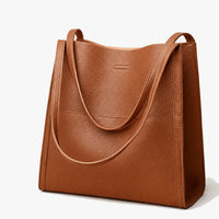 Soft Leather Shoulder Tote