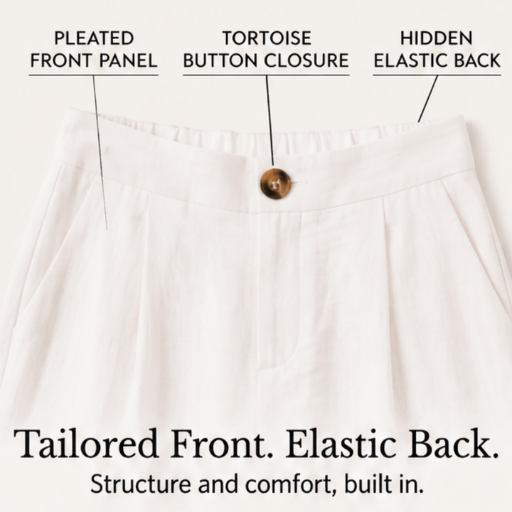 High-Waist Wide-Leg Drape Trousers — View 5 | Clova