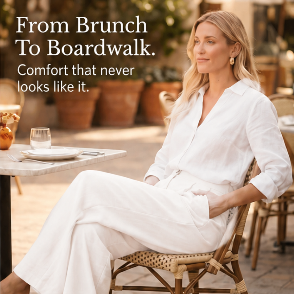 High-Waist Wide-Leg Drape Trousers — View 8 | Clova