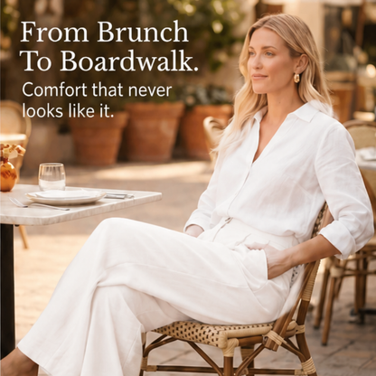 High-Waist Wide-Leg Drape Trousers — View 8 | Clova