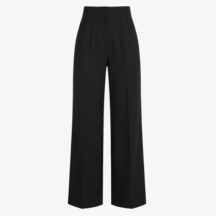 Tailored Pleated Trousers for Elongated Legs