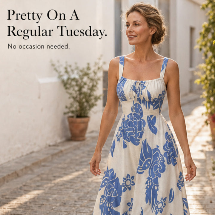 Floral Midi Summer Dress