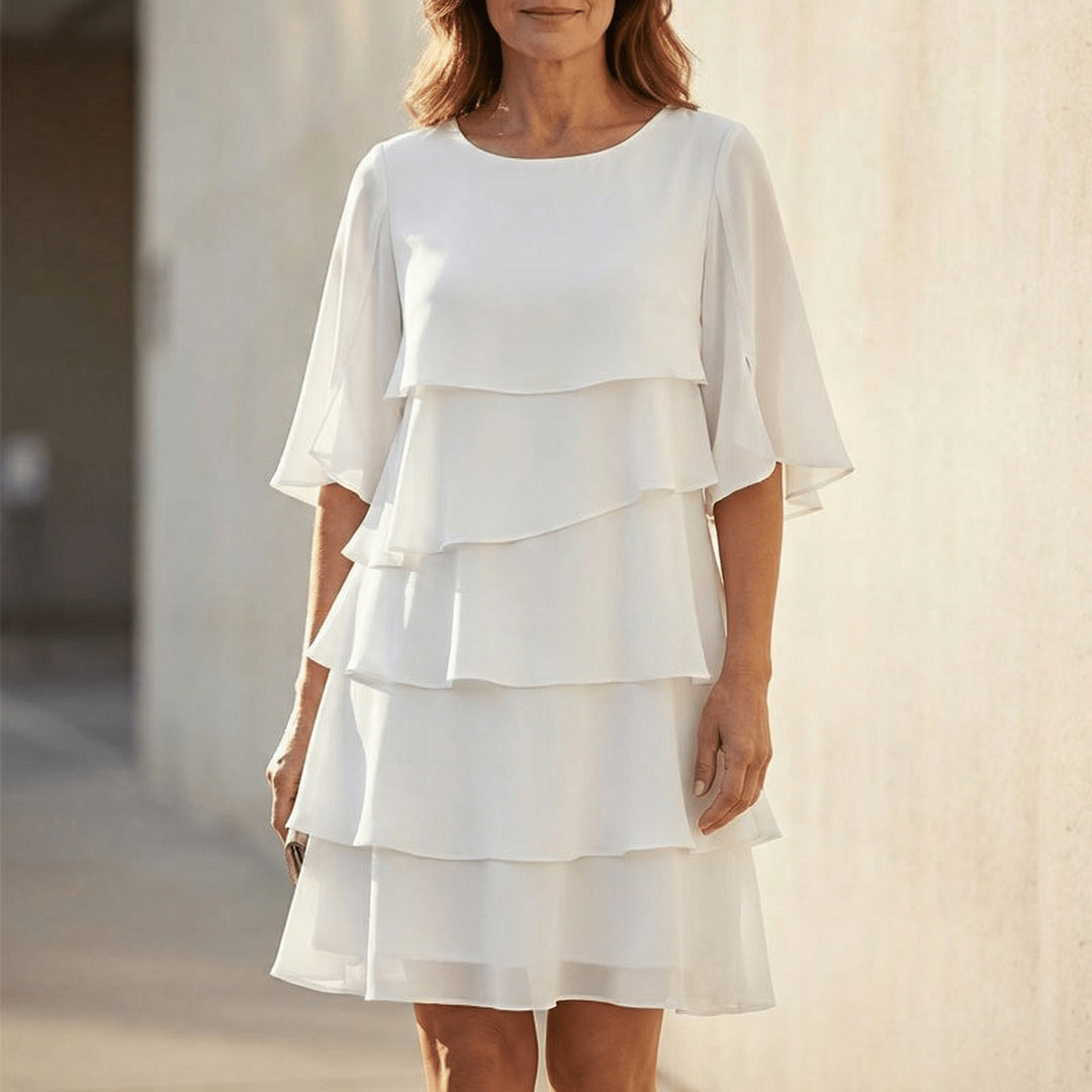 Elegant Layered Ruffle Dress