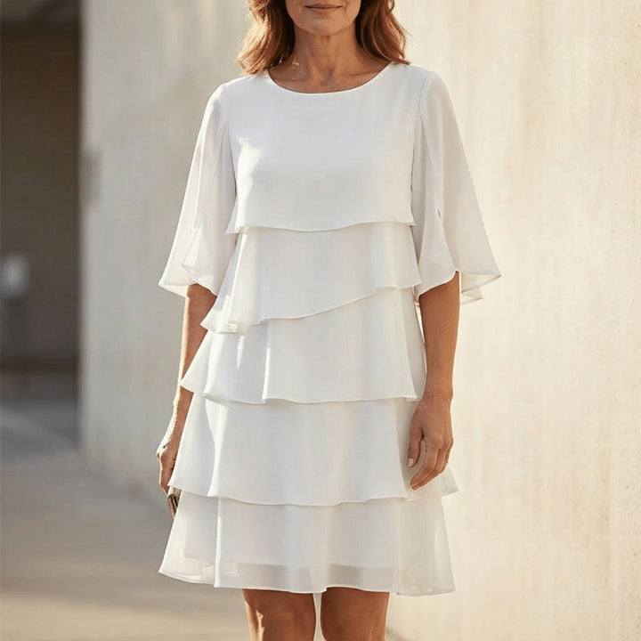 Elegant Layered Ruffle Dress