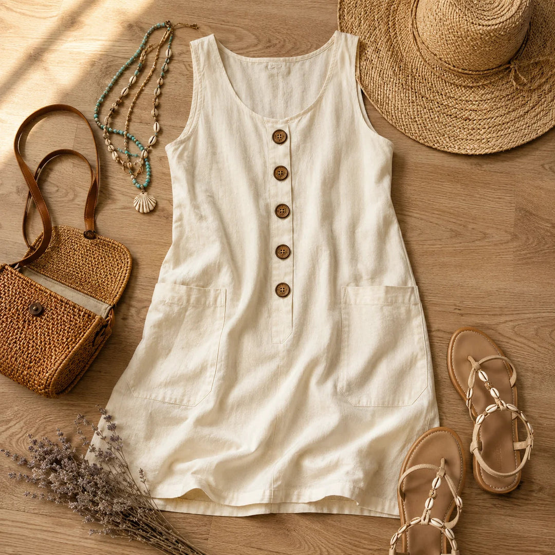 Sleeveless Pocket Dress