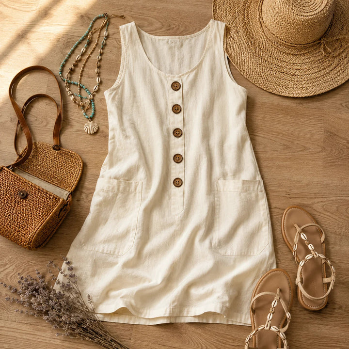 Sleeveless Pocket Dress