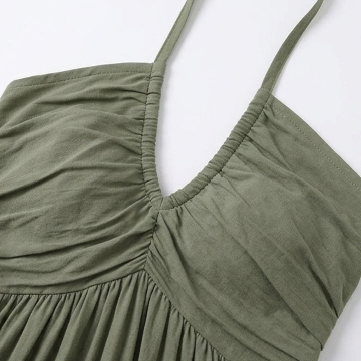 FLOWY HALTER MAXI DRESS FOR EFFORTLESS STYLE