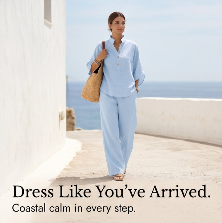 Breezy Linen Two-Piece Set for Warm Days