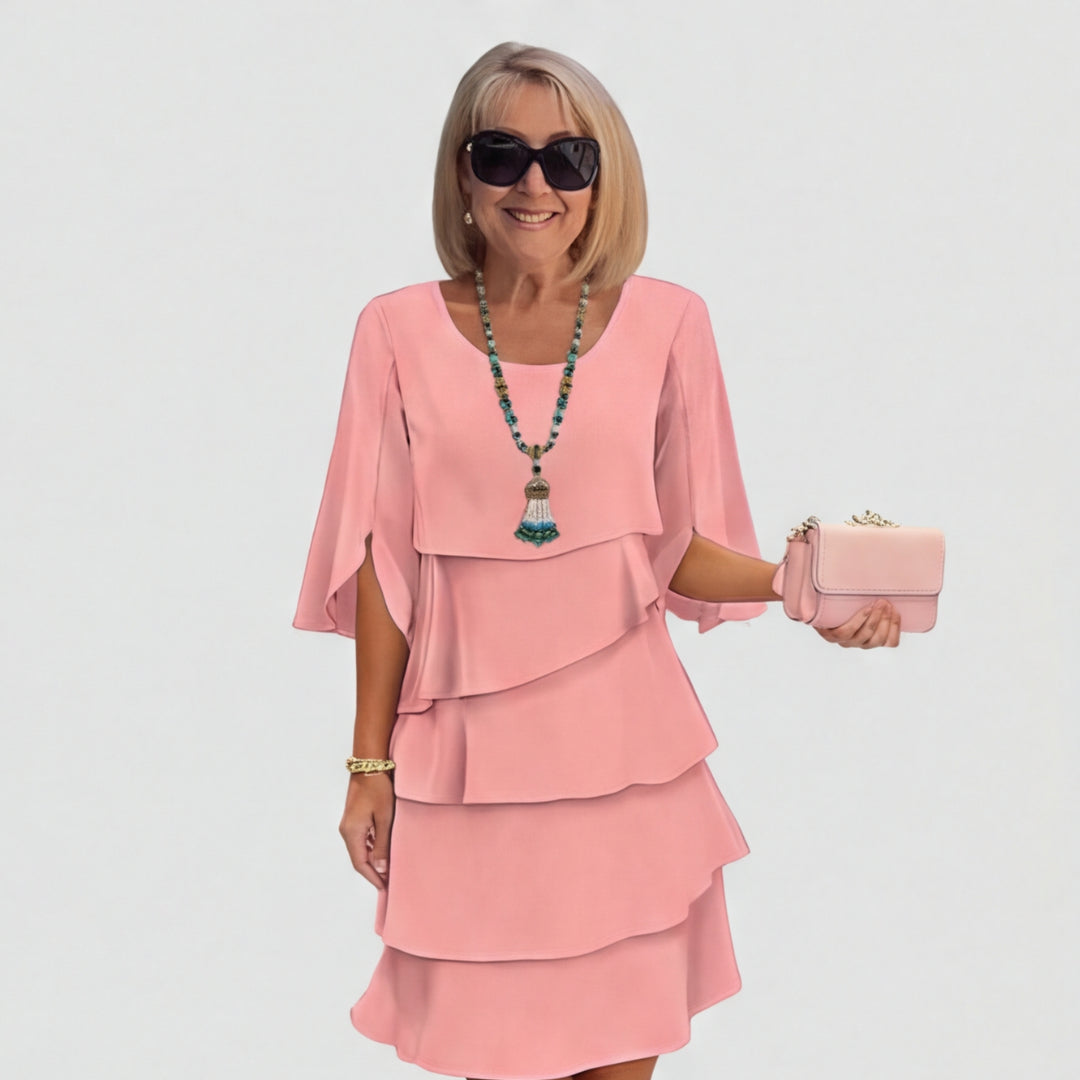 Elegant Layered Ruffle Dress