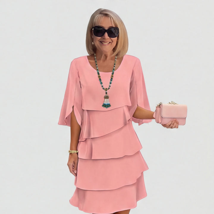 Elegant Layered Ruffle Dress