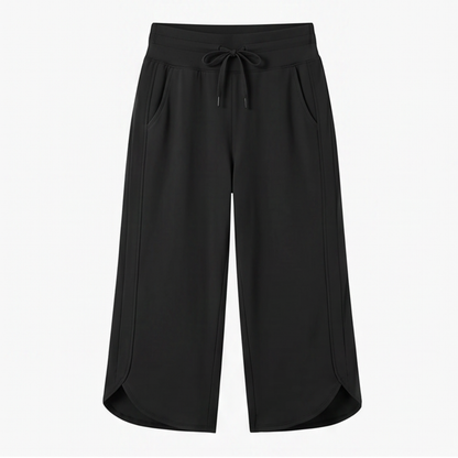 Lunavia Wide-Leg Tulip-Hem Capri Pants with Pockets — View 15 | Clova