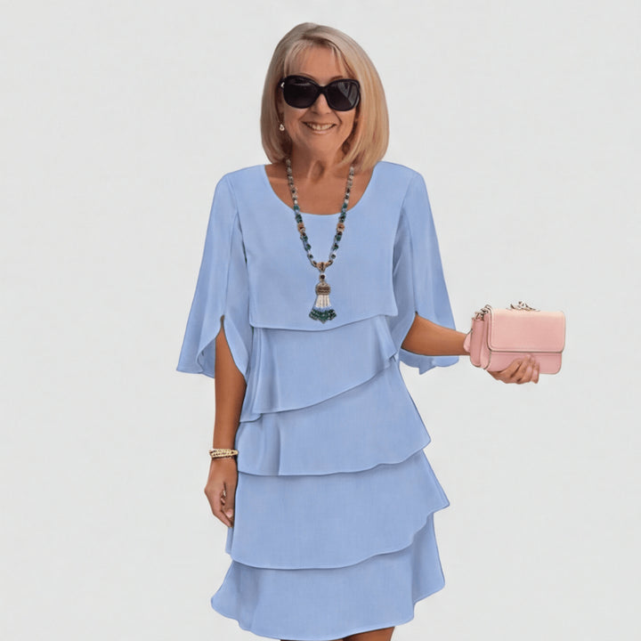 Elegant Layered Ruffle Dress