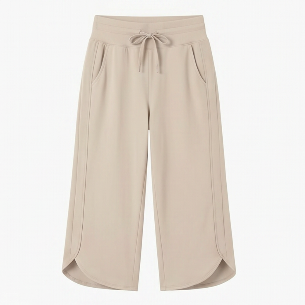 Lunavia Wide-Leg Tulip-Hem Capri Pants with Pockets — View 16 | Clova