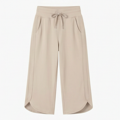 Lunavia Wide-Leg Tulip-Hem Capri Pants with Pockets — View 16 | Clova