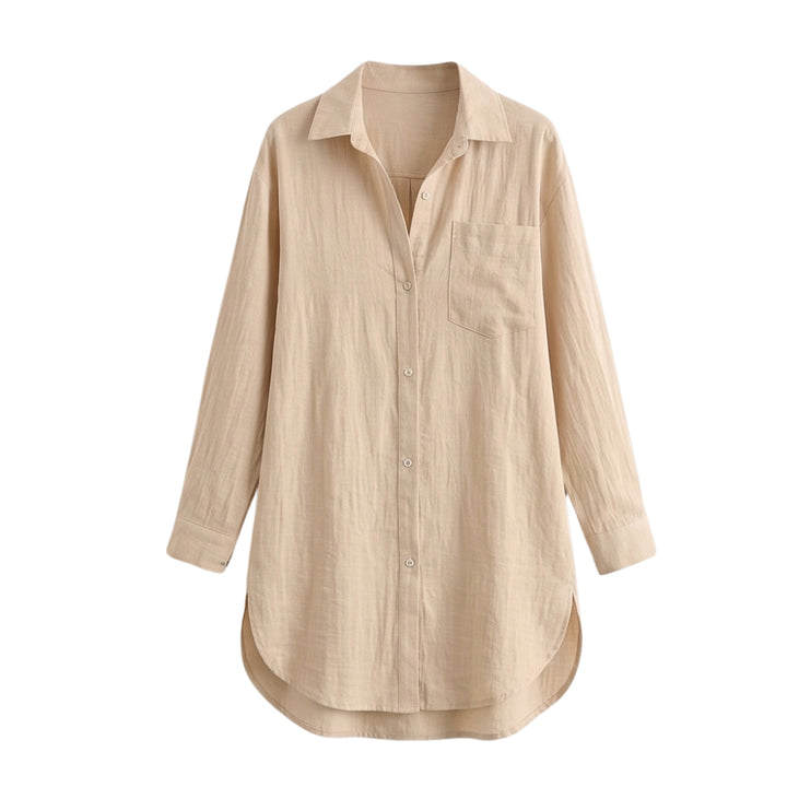 Breathable Cotton Button Up Shirt