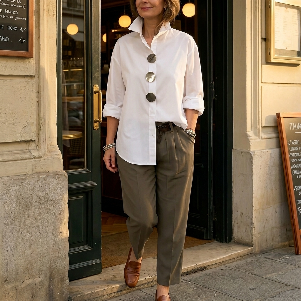 Italian Style Statement Blouse