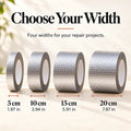 Heavy-Duty Waterproof Aluminum Foil Tape - Butyl Seal, 4 Sizes