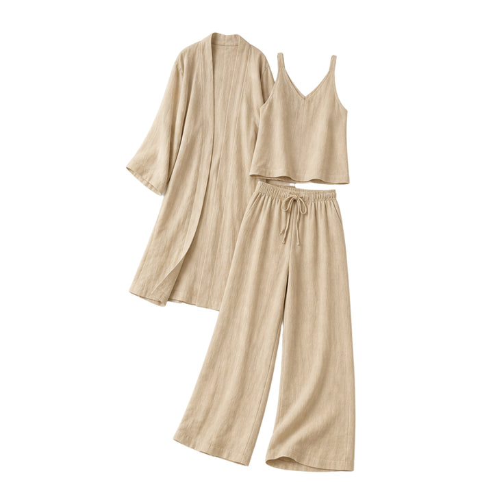 Elegant 3-Piece Loungewear Set for Effortless Style