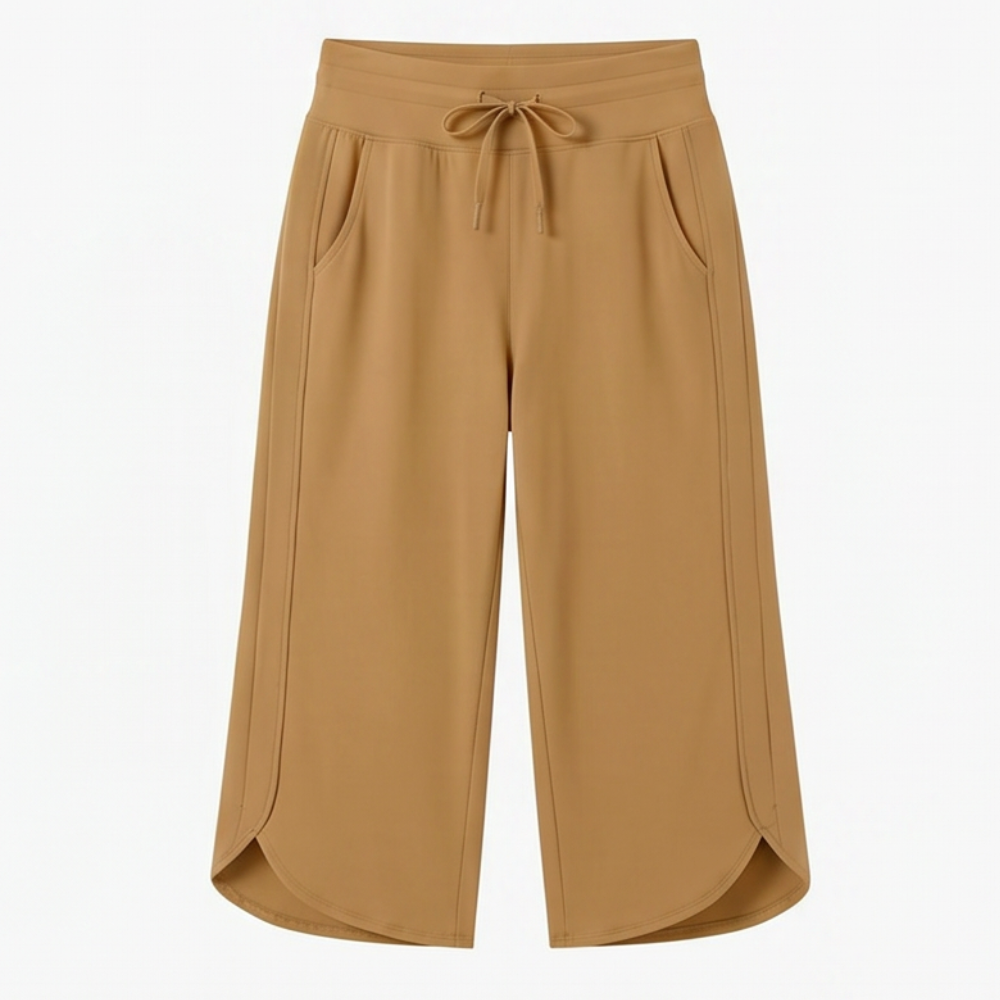 Lunavia Wide-Leg Tulip-Hem Capri Pants with Pockets — View 19 | Clova