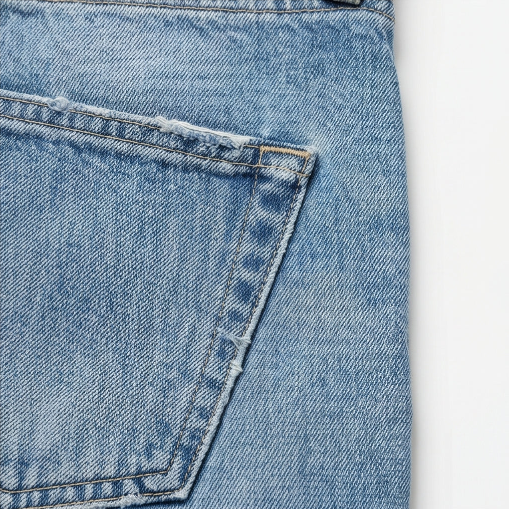 High-Waisted Cropped Barrel Jeans