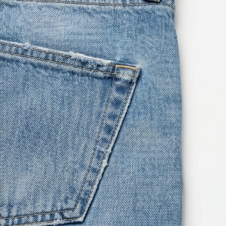 High-Waisted Cropped Barrel Jeans