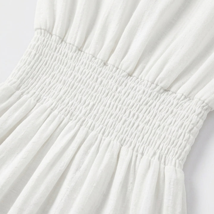 Flowing V Neck Summer Maxi Dress