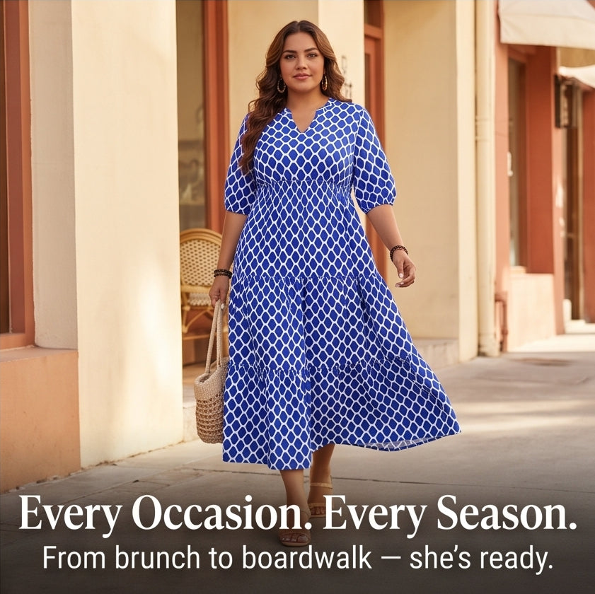 Boho Maxi Dress with Pockets