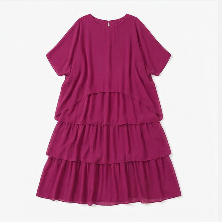 Flowing Tiered Chiffon Maxi Dress