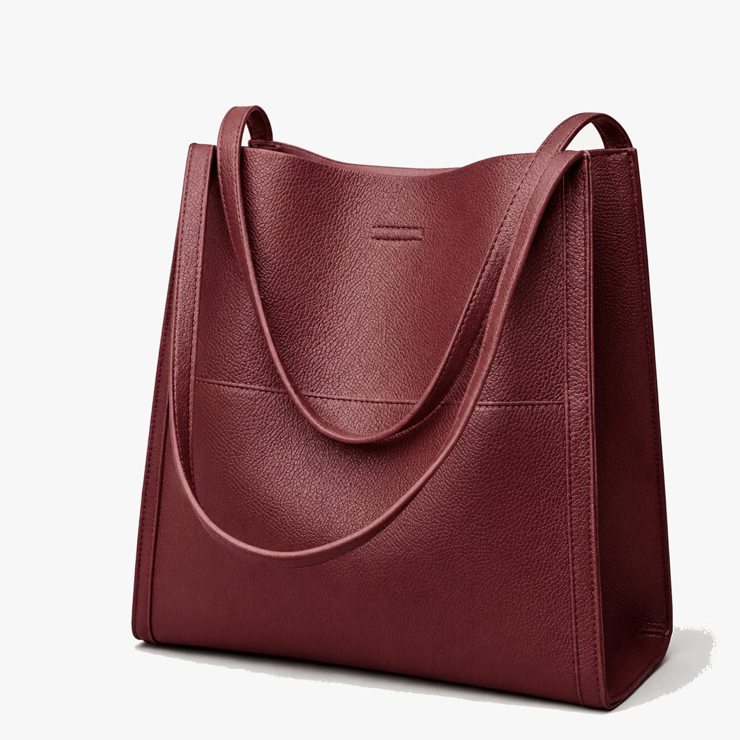 Soft Leather Shoulder Tote
