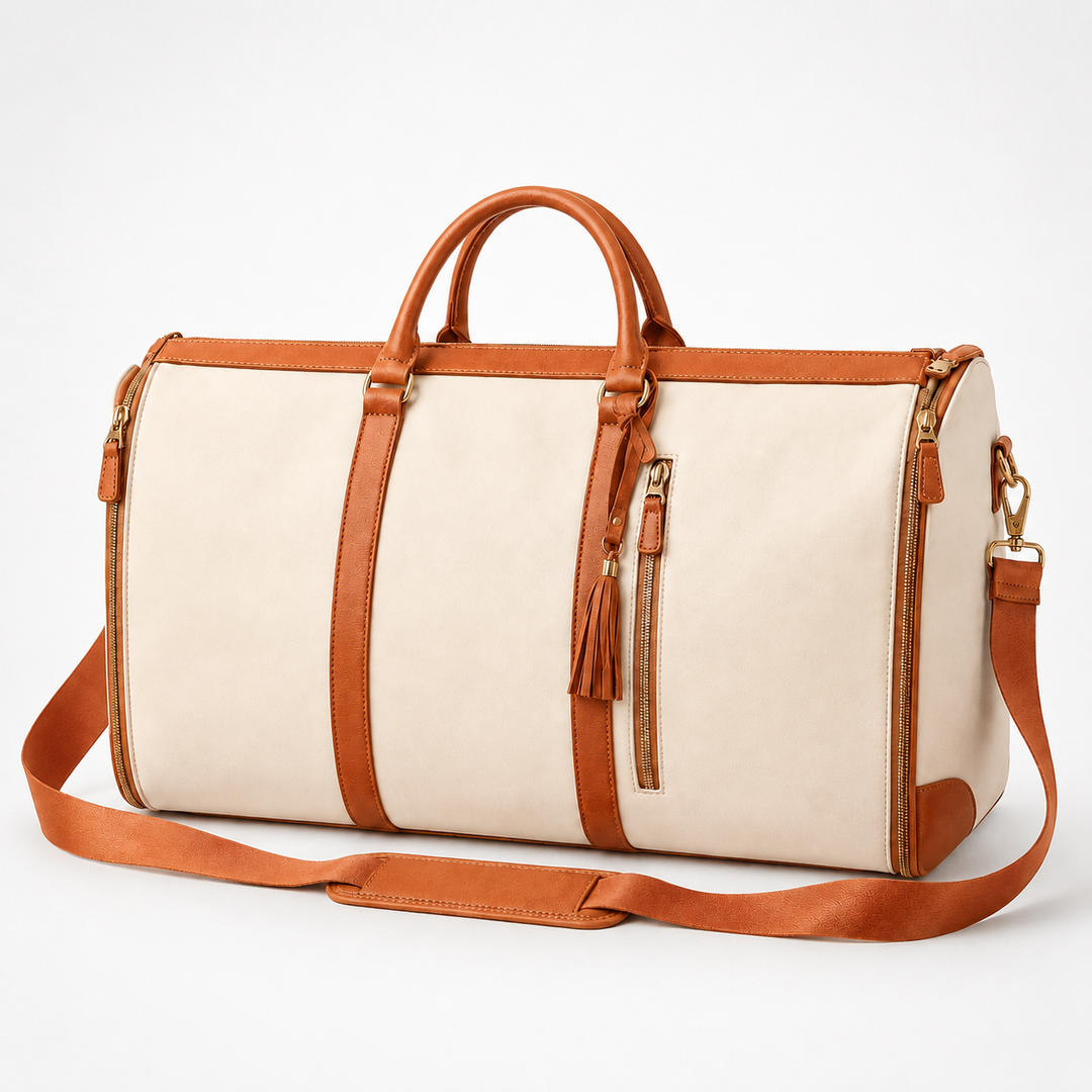 Convertible Garment Duffel Bag with Built-in Hanger, Carry-On Travel Bag for Women